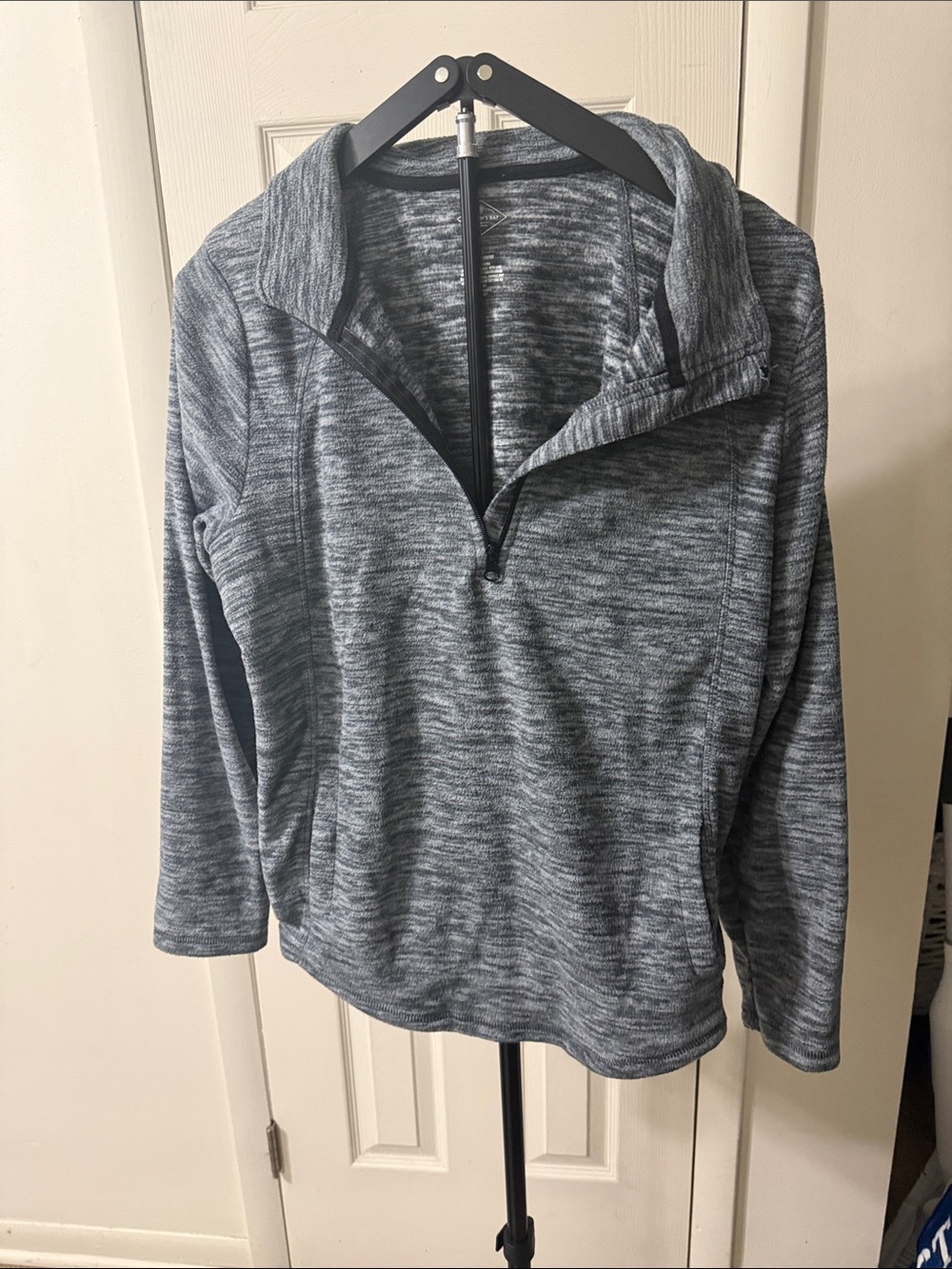 St. John's Bay Marled Gray Quarter-Zip Pullover